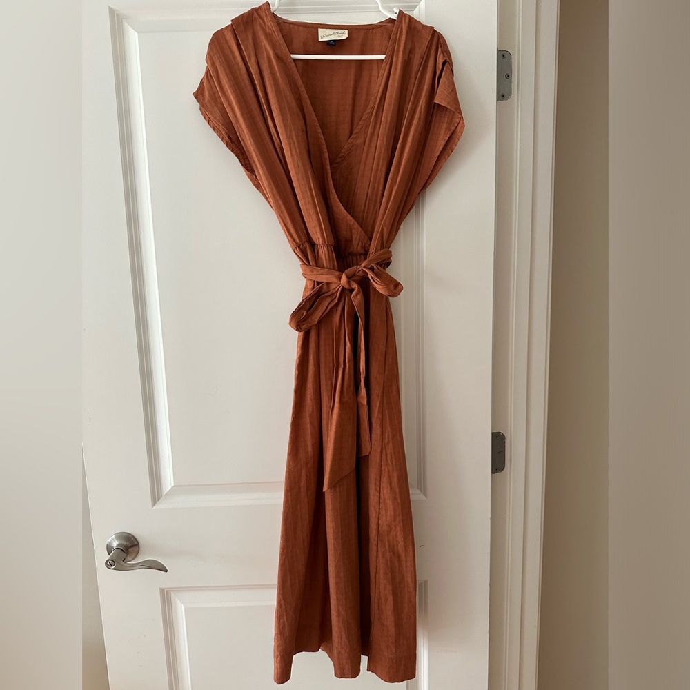 Universal Thread Burnt Orange Midi Dress